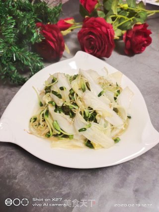 黑豆芽炒大白菜的做法步骤：8