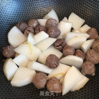 萝卜牛肉丸汤的做法步骤：4
