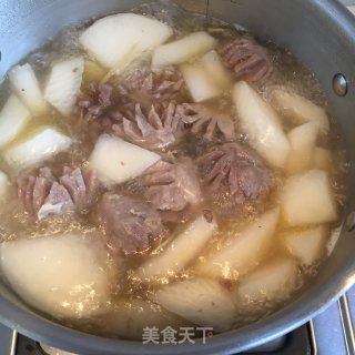 萝卜牛肉丸汤的做法步骤：6
