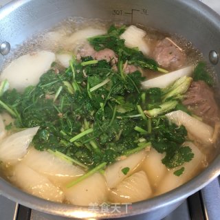 萝卜牛肉丸汤的做法步骤：7