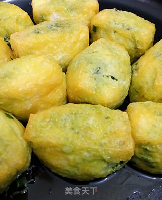 韭菜虾皮酿油豆泡的做法步骤：6