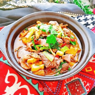 芹菜炒鸡杂的做法步骤：10
