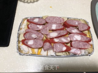 馒头丁披萨的做法步骤：5