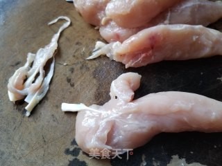 照烧鸡胸嫩肉的做法步骤：2