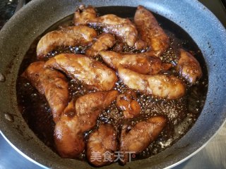 照烧鸡胸嫩肉的做法步骤：7