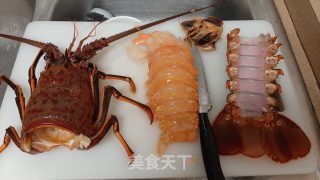 清蒸龙虾的做法步骤：2