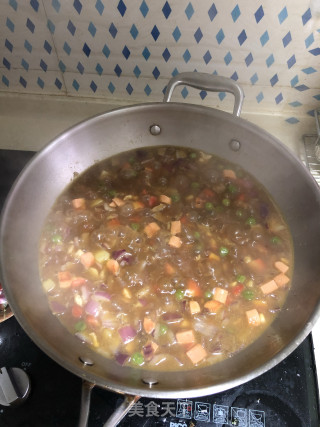 鸡肉鲜蔬咖喱羹（边角料做大餐）的做法步骤：6