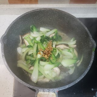 香菇油菜的做法步骤：13