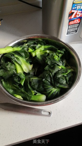 重油香菇菜包的做法步骤：2