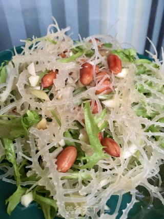 花生苦菊拌石花菜的做法步骤：16