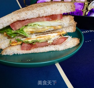 鸡蛋三明治的做法步骤：14