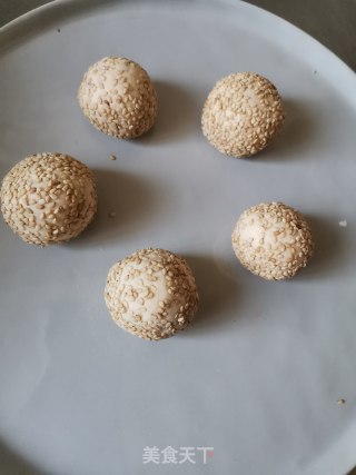 奶香紫薯麻球的做法步骤：11