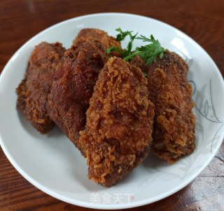 街头酥炸鸡翅的做法步骤：8