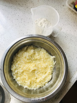 米饭煎小饼的做法步骤：2