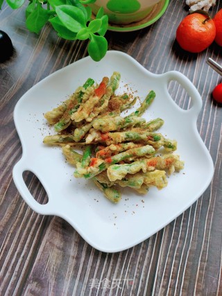 孜然豆角的做法步骤：10