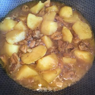 咖喱土豆烧鸡块的做法步骤：8
