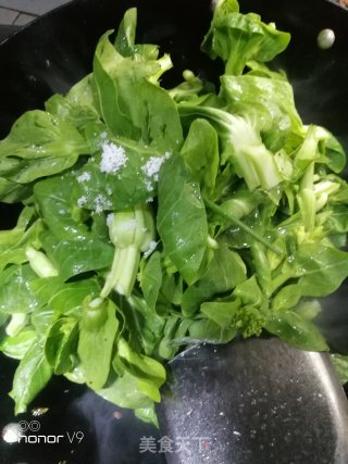 炒上海青菜心的做法步骤：5