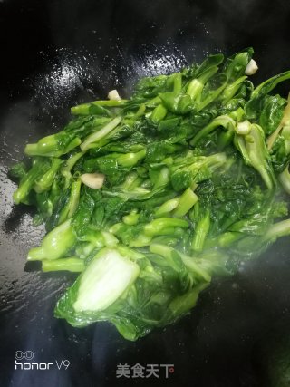 炒上海青菜心的做法步骤：9