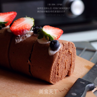 可可蛋糕卷的做法步骤：24