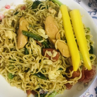炒方便面的做法步骤：7