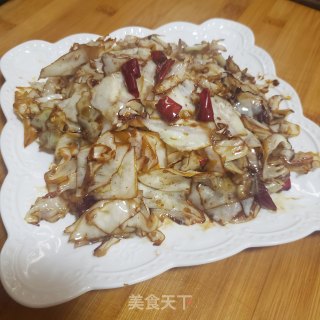 酸辣圆白菜的做法步骤：5
