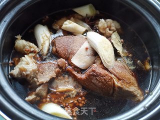 秘制酱牛肉牛筋的做法步骤：6