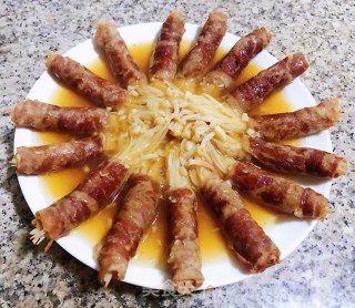 蒸肥牛金针菇的做法步骤：10