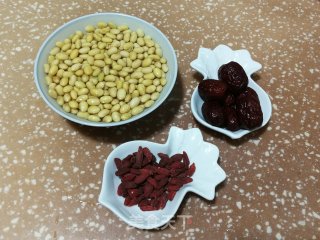 红枣枸杞豆浆的做法步骤：1