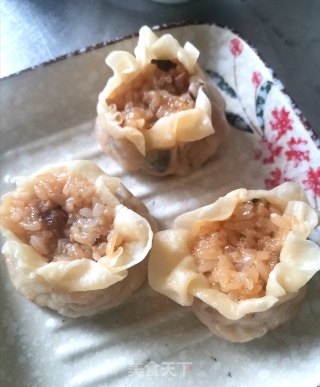 皮薄有韧性的三鲜烧卖的做法步骤：8