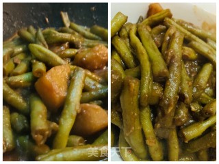 高营养的蔬菜 ——（家庭版）土豆烧芸豆的做法步骤：4