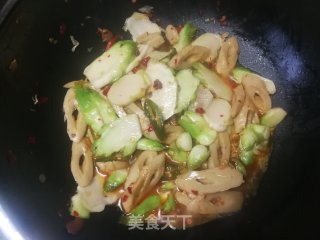 儿菜炒面筋的做法步骤：11