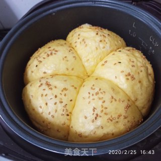 电饭煲自制面包的做法步骤：7