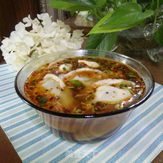 酸汤水饺的做法步骤：8