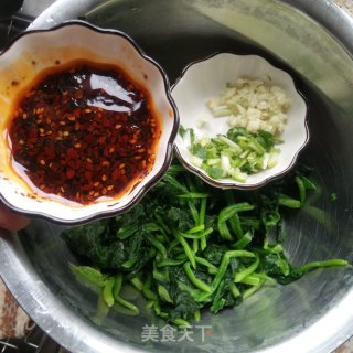 响油菠菜的做法步骤：2