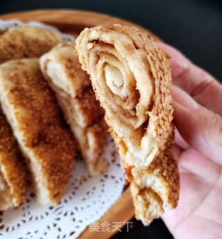麻酱烧饼的做法步骤：15