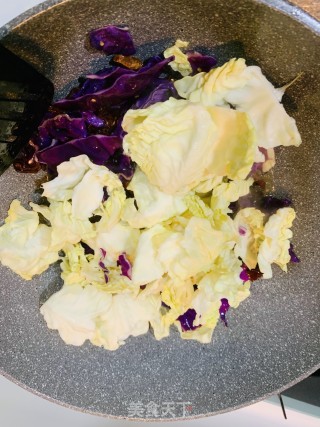 炝炒双包菜的做法步骤：4