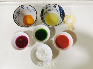 彩虹溶豆的做法步骤：2