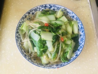 小白菜炒粉条的做法步骤：9