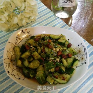 花生米拌黄瓜的做法步骤：5
