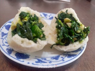 翠绿翠绿的——油菜小笼包的做法步骤：15