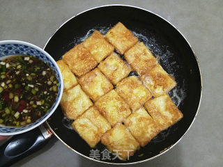 浇汁煎焖豆腐的做法步骤：8