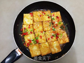 浇汁煎焖豆腐的做法步骤：10