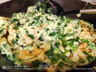 韭菜煎鸡蛋的做法步骤：6