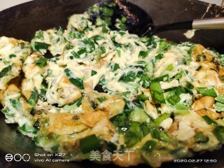 韭菜煎鸡蛋的做法步骤：7