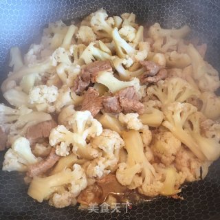 肉片烩花菜的做法步骤：6