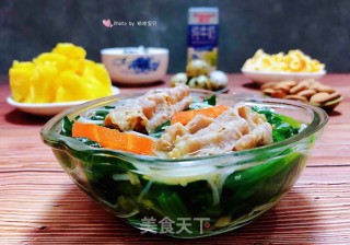 菠菜金针菇肥牛汤的做法步骤：15