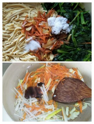干豆腐拌菠菜的做法步骤：5