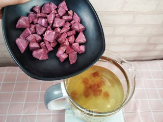 紫薯桃胶粥的做法步骤：5