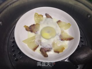 咸肉蒸蛋的做法步骤：9