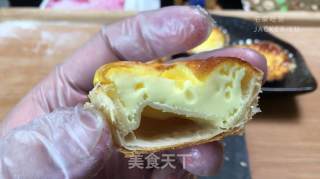 超简单手抓饼蛋挞，奶香浓郁,口感超棒,秒杀KFC的味道的做法步骤：6